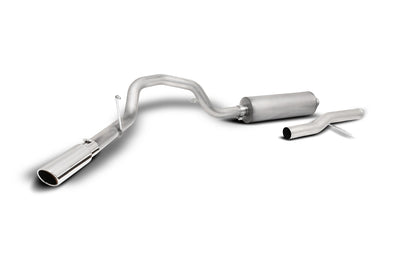 Cat-Back Single Exhaust System, Stainless <br> 21-26 GMC Sierra Chevy Silverado 2500 3500 HD 6.6L