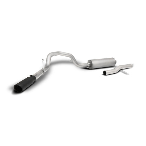 Black Elite Cat-Back Single Exhaust, Stainless <br> 21-26 GMC Sierra Chevy Silverado 2500 3500 HD 6.6L