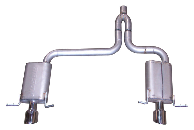 2.5in Stainless Cat-Back Dual Split Exhaust System <br> 07-08 Chrysler Pacifica Touring 4.0L