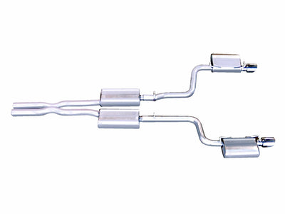 2.5in Stainless Cat-Back Dual Exhaust w/4in Tip <br> 05-10 Dodge Magnum, Charger, 05-15 Chrysler 300