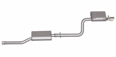 2.5in Aluminized Axle-Back Single Exhaust w/4in Tip <br> 05-08 Dodge Magnum, 06-10 Charger 2.7L,3.5L