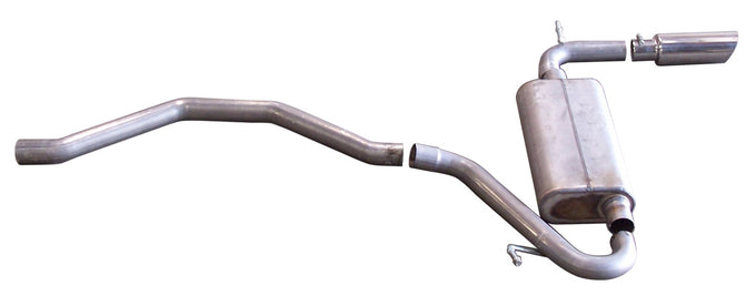 2.25in Cat-Back Single Exhaust w/3.5in Tip <br> 07-10 Jeep Compass, Dodge Caliber 2.0L,2.4L