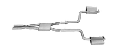2.5in Stainless Cat-Back Dual Exhaust System <br> 2011-2015 Dodge Challenger 3.6L
