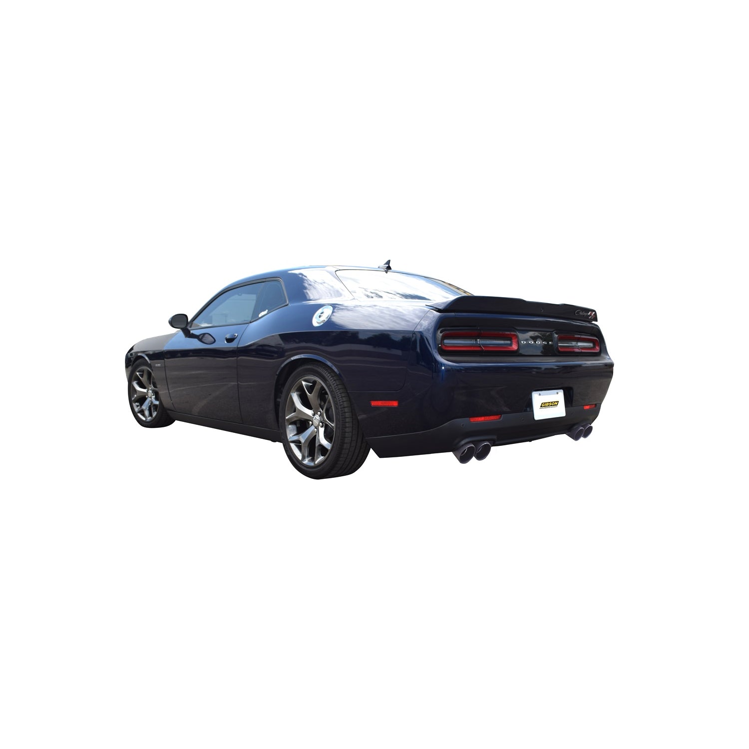 2.5in Black Ceramic Cat-Back Dual Exhaust w/4in Tip <br> 2015-2021 Dodge Challenger 5.7L,6.4L