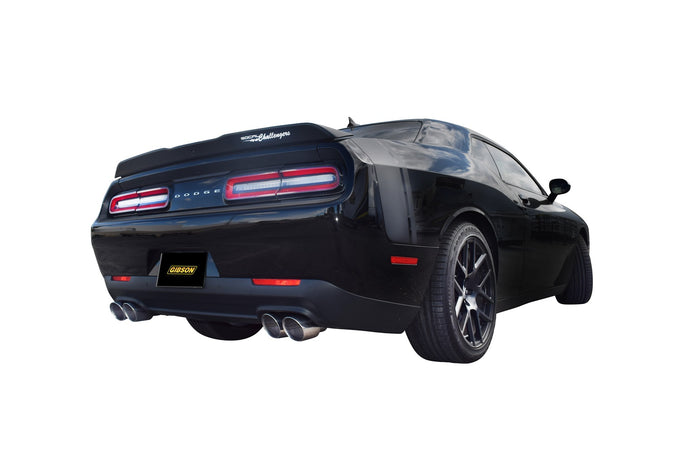 3in Stainless Cat-Back Dual Exhaust w/4in Tip <br> 2015-2023 Dodge Challenger 5.7L,6.4L,6.2L