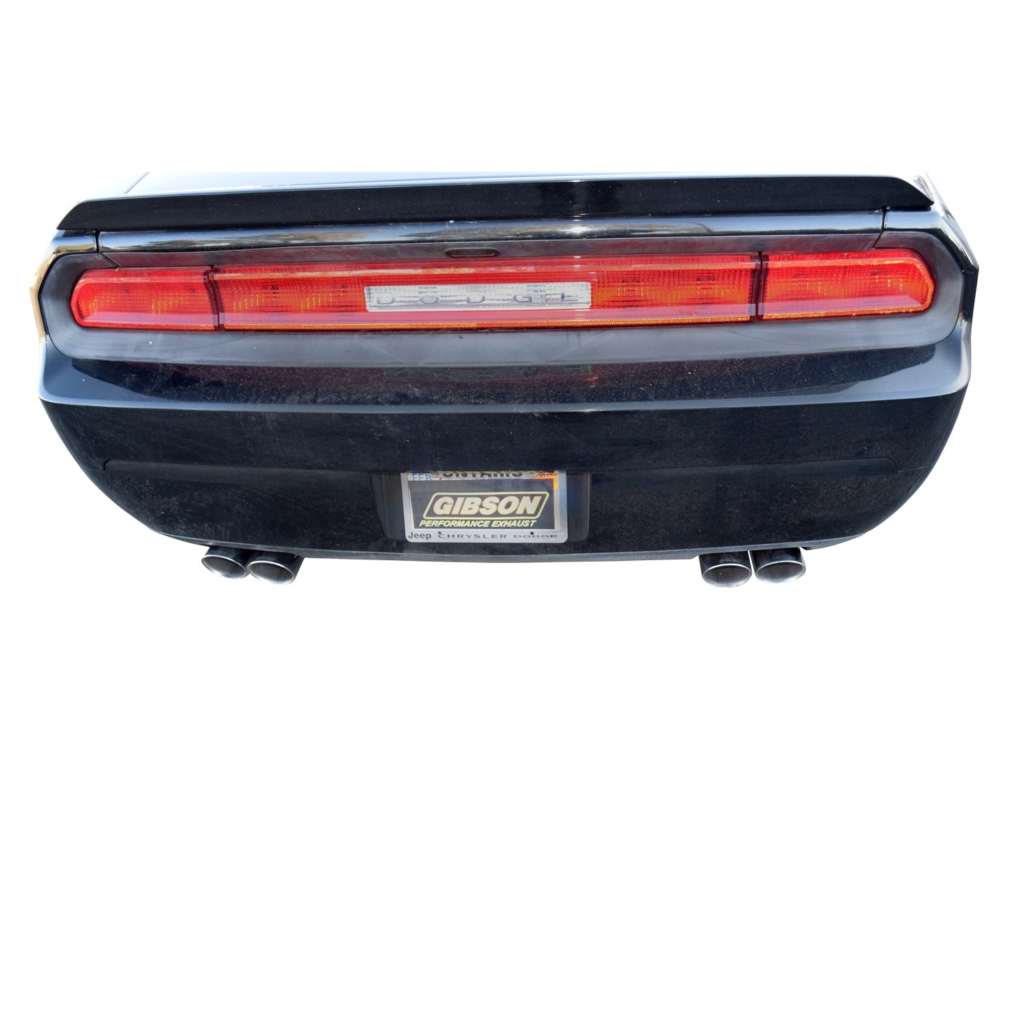 2.5in Stainless Cat-Back Dual Exhaust w/4in Tip <br> 2009-2015 Dodge Challenger 5.7L