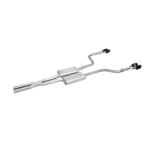 2.5in Black Ceramic Cat-Back Dual Exhaust w/4in Tip <br> 2009-2015 Dodge Challenger 5.7L