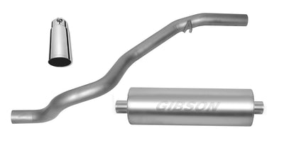 2.5in Stainless Cat-Back Single Exhaust w/3in Tip <br> 1996-1997 Jeep Grand Cherokee 4.0L,5.2L