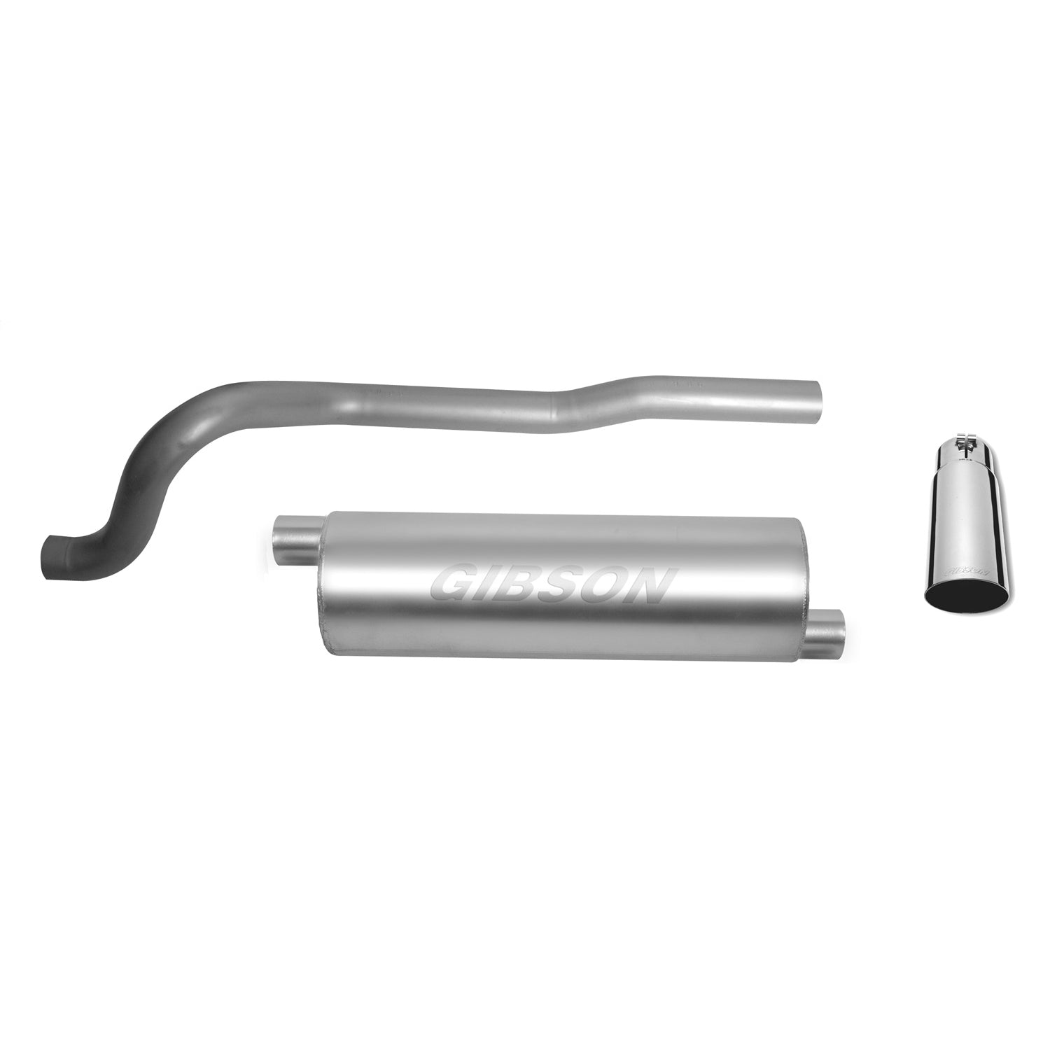 2.5in Stainless Cat-Back Single Exhaust w/3in Tip <br> 1986-2000 Jeep Cherokee 2.5L,4.0L