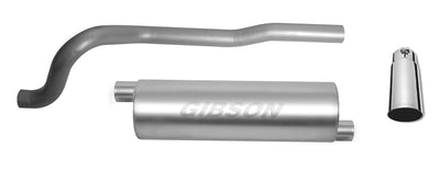 2.5in Stainless Cat-Back Single Exhaust w/3in Tip <br> 1986-2000 Jeep Cherokee 2.5L,4.0L