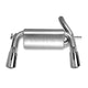 2.5in Cat-Back Dual Split Exhaust w/3.5in Tip <br> 2007-2017 Jeep Wrangler 3.8L,3.6L