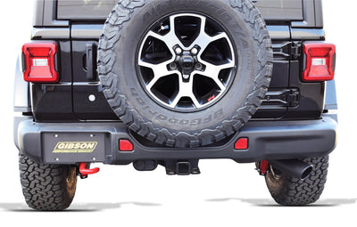 2.5in Cat-Back Single Exhaust w/4in Tip <br> 2018-2026 Jeep Wrangler 3.6L,2.0L,6.4L