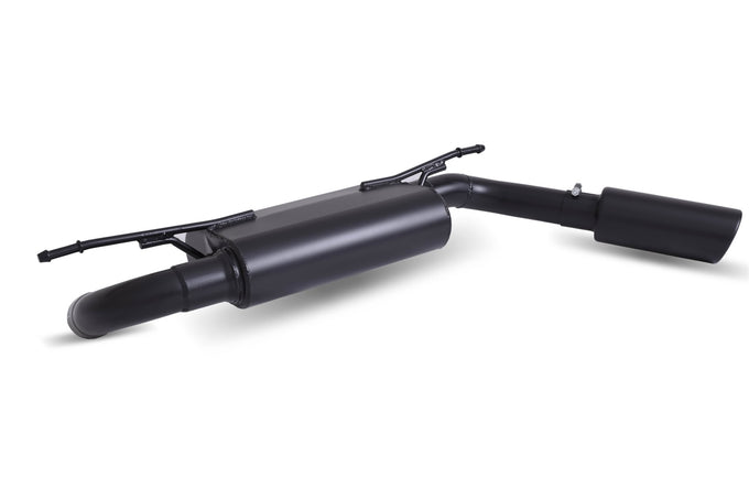 2.5in Cat-Back Single Exhaust w/4in Tip <br> 2018-2026 Jeep Wrangler 3.6L,2.0L,6.4L