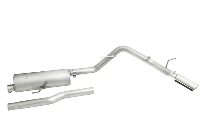 3in Stainless Cat-Back Single Exhaust w/4in Tip <br> 2020-2026 Jeep Gladiator 3.6L