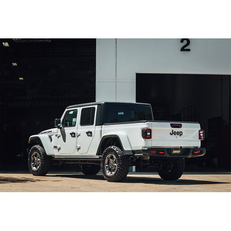 3in Stainless Cat-Back Single Exhaust w/4in Tip <br> 2020-2026 Jeep Gladiator 3.6L