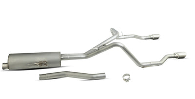 3in/2.5in Cat-Back Dual Split Exhaust w/4in Tip <br> 2020-2026 Jeep Gladiator 3.6L