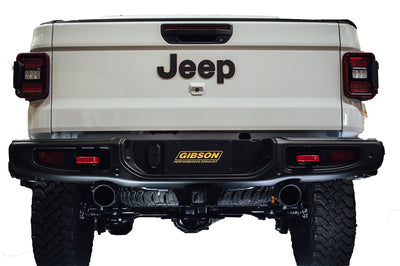 3in/2.5in Cat-Back Dual Split Exhaust w/4in Tip <br> 2020-2026 Jeep Gladiator 3.6L