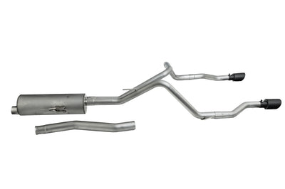 3in/2.5in Cat-Back Dual Split Exhaust w/4in Tip <br> 2020-2026 Jeep Gladiator 3.6L