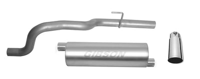 2.5in Stainless Cat-Back Single Exhaust w/3in Tip <br> 2002-2004 Jeep Grand Cherokee 4.0L,4.7L