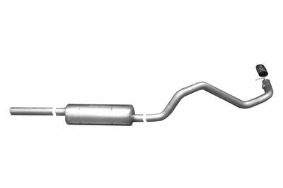 2.5in Stainless Cat-Back Single Exhaust w/3in Tip <br> 1998-2000 Toyota Tacoma 3.4L