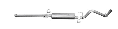2.5in Stainless Cat-Back Single Exhaust w/4in Tip <br> 2016-2023 Toyota Tacoma 3.5L