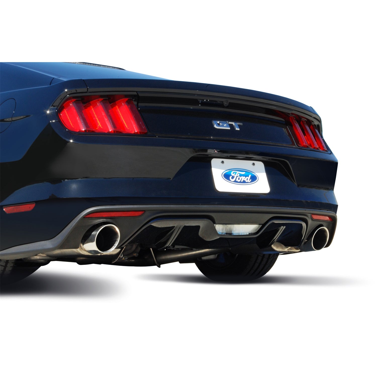3in Stainless Cat-Back Dual Exhaust w/4.5in Tip <br> 2015-2017 Ford Mustang 5.0L