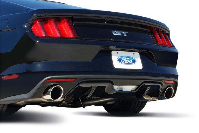 3in Stainless Cat-Back Dual Exhaust w/4.5in Tip <br> 2015-2017 Ford Mustang 5.0L