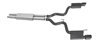 2.5in Cat-Back Dual Exhaust w/4.5in Tip <br> 2015-2017 Ford Mustang 3.7L