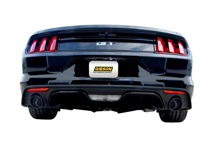 2.5in Black Ceramic Cat-Back Dual Exhaust System <br> 2015-2017 Ford Mustang 5.0L