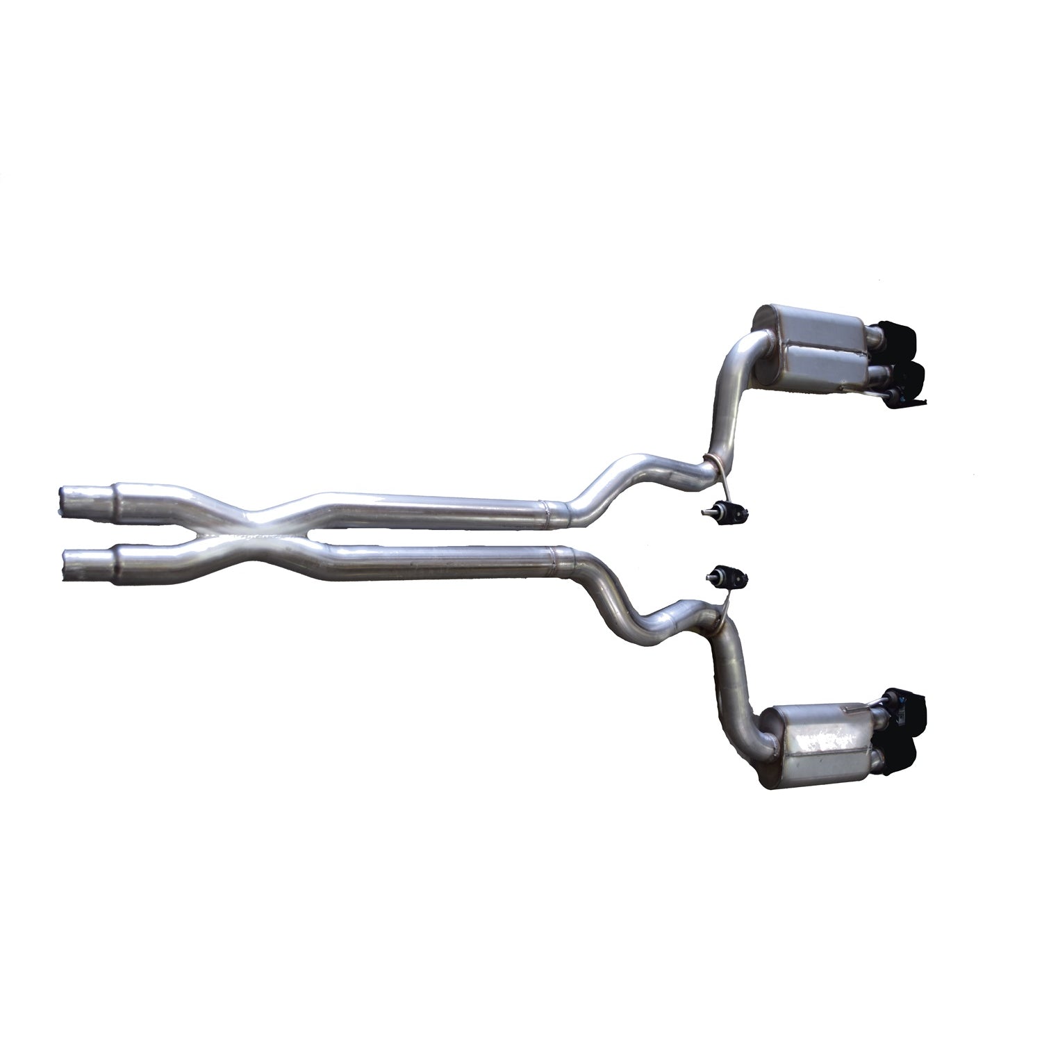 3in Stainless Cat-Back Dual Exhaust w/4in Tip <br> 2018-2023 Ford Mustang 5.0L