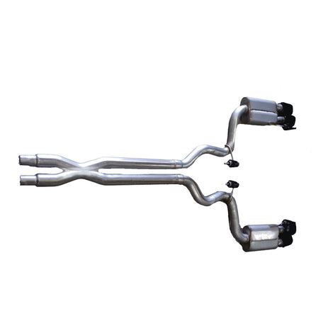 3in Stainless Cat-Back Dual Exhaust w/4in Tip <br> 2018-2023 Ford Mustang 5.0L