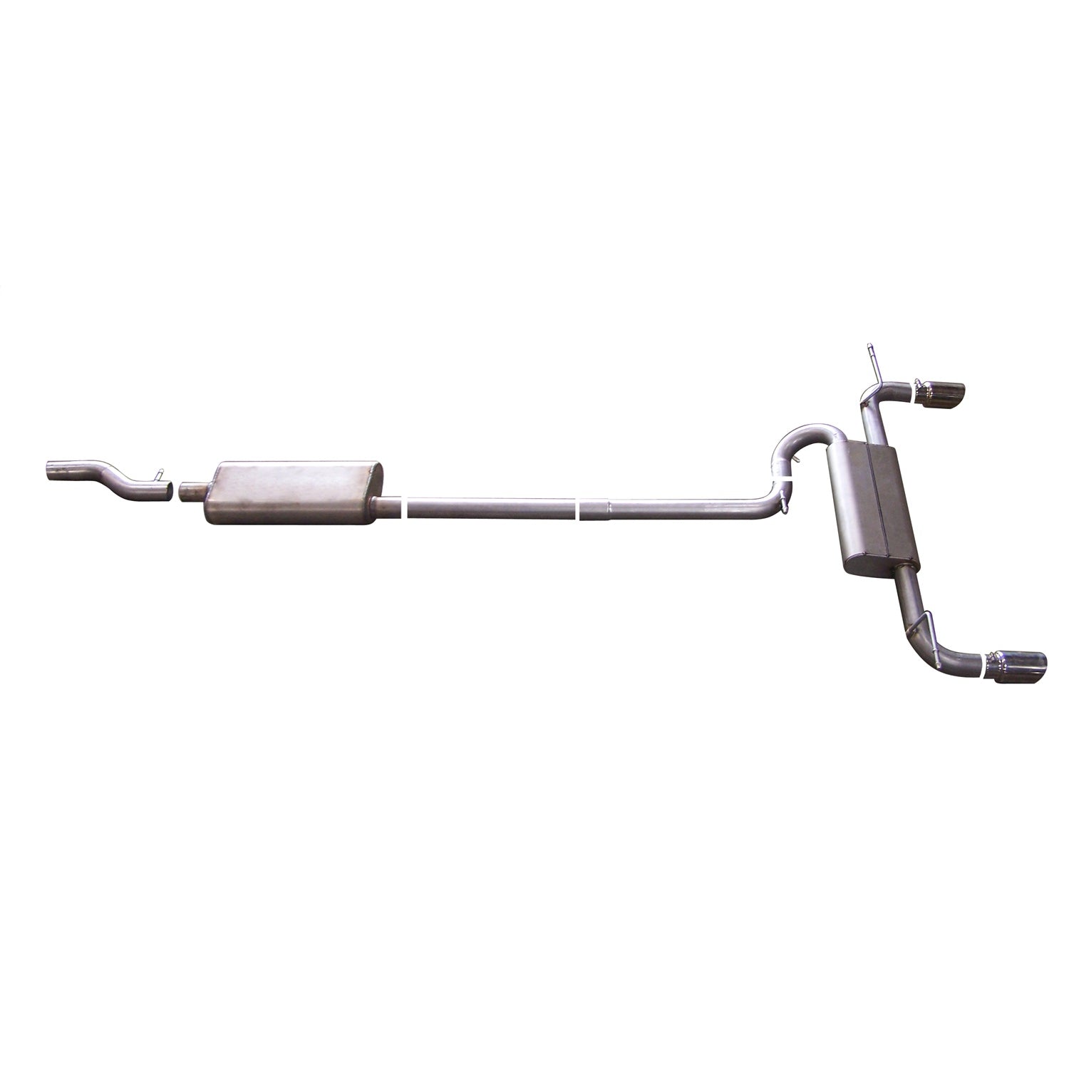 2.5in Cat-Back Dual Split Exhaust w/3.5in Tip <br> 07-14 Ford Edge, 07-10 Lincoln MKX 3.5L,2.0L