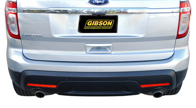 2.25in Axle-Back Dual Exhaust System, Stainless <br> 2011-2018 Ford Explorer 3.5L