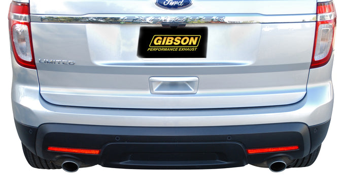 2.25in Axle-Back Dual Exhaust System, Stainless <br> 2011-2018 Ford Explorer 3.5L