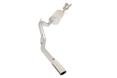 3.5in Stainless Cat-Back Single Exhaust w/5in Tip <br> 2017-2020 Ford F-150 3.5L