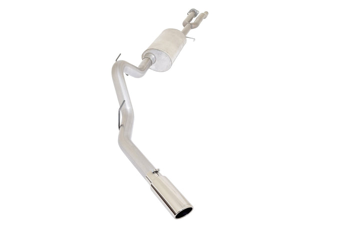 3.5in Stainless Cat-Back Single Exhaust w/5in Tip <br> 2017-2020 Ford F-150 3.5L
