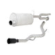 3.5in Stainless Cat-Back Single Exhaust w/4in Tip <br> 2017-2019 Ford F-150 3.5L