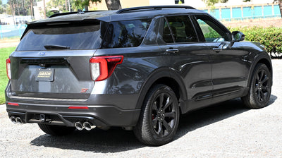 2.25in Axle-Back Dual Exhaustt System, Stainless <br> 20-26 Lincoln Aviator, Ford Explorer 3.0L