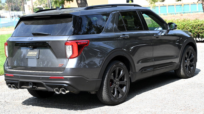 2.25in Axle-Back Dual Exhaustt System, Stainless <br> 20-26 Lincoln Aviator, Ford Explorer 3.0L