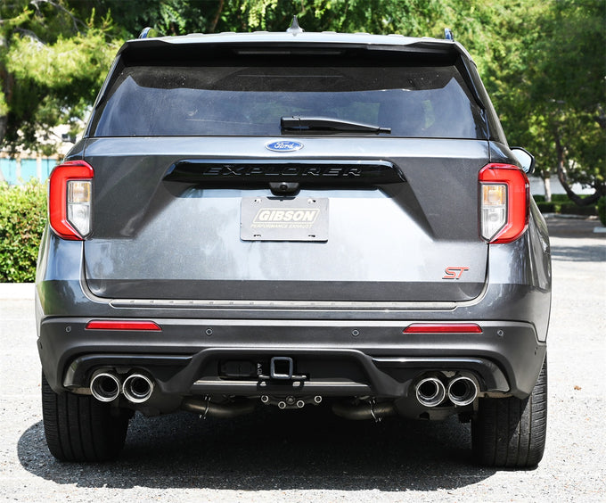 2.25in Axle-Back Dual Exhaustt System, Stainless <br> 20-26 Lincoln Aviator, Ford Explorer 3.0L
