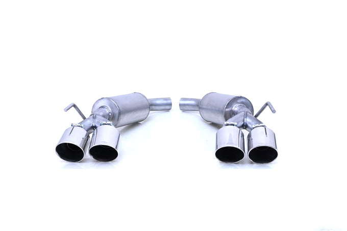 2.25in Axle-Back Dual Exhaustt System, Stainless <br> 20-26 Lincoln Aviator, Ford Explorer 3.0L