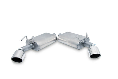 2.25in Axle-Back Dual Exhaust System, Stainless <br> 2010-2015 Chevy Camaro 3.6L