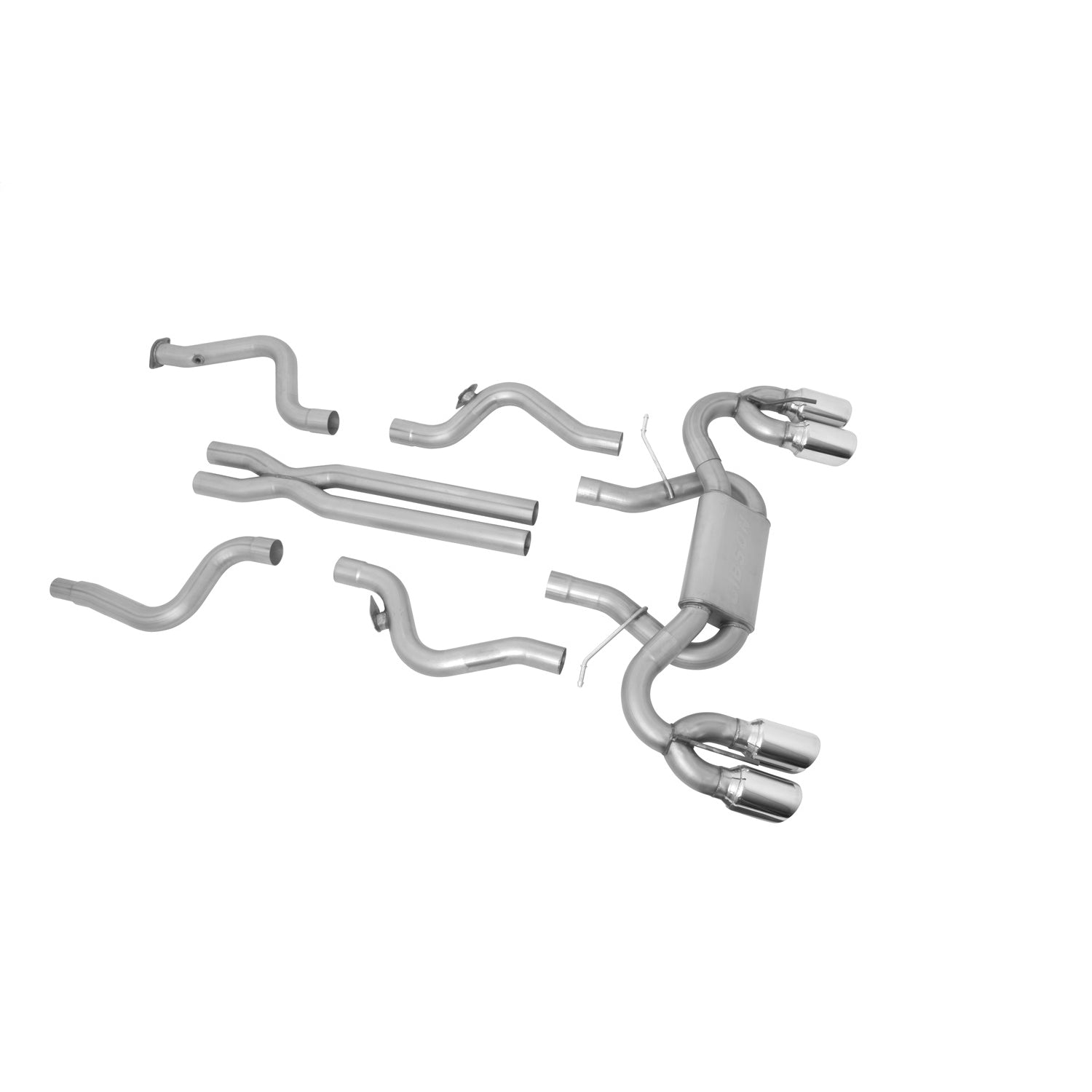 3in Stainless Cat-Back Dual Exhaust w/4.5in Tip <br> 2016-2024 Chevy Camaro 6.2L