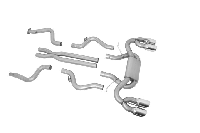 3in Stainless Cat-Back Dual Exhaust w/4.5in Tip <br> 2016-2024 Chevy Camaro 6.2L