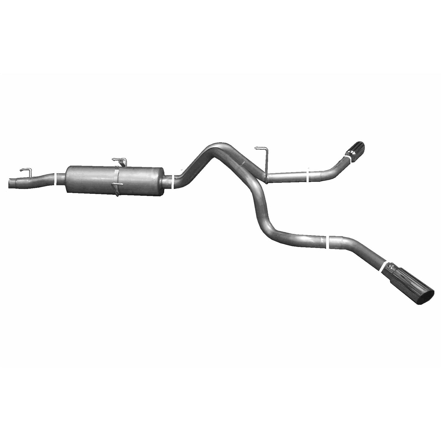 2.25in Cat-Back Dual Extreme Exhaust w/3.5in Tip <br> 2002-2005 Dodge Ram 1500 3.7L,4.7L,5.9L