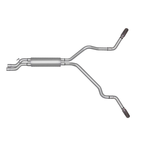 2.5in Cat-Back Dual Extreme Exhaust w/3.5in Tip <br> 01-06 Chevy Silverado GMC Sierra 2500 3500 HD