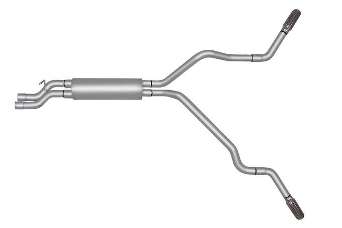 2.5in Cat-Back Dual Extreme Exhaust w/3.5in Tip <br> 01-06 Chevy Silverado GMC Sierra 2500 3500 HD