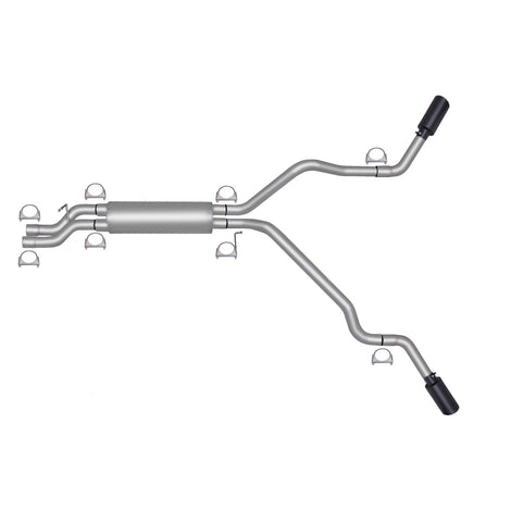 2.5in Cat-Back Dual Extreme Exhaust w/4in Tip <br> 99-07 Chevy Silverado GMC Sierra 1500 Classic