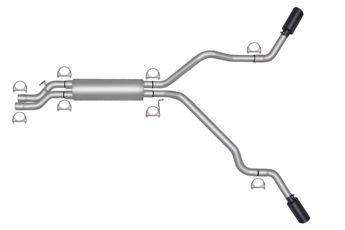 2.5in Cat-Back Dual Extreme Exhaust w/4in Tip <br> 99-07 Chevy Silverado GMC Sierra 1500 Classic