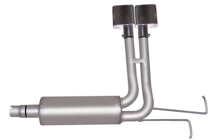2.5in Cat-Back Super Truck Exhaust w/6in Tip <br> 1994-2001 Dodge Ram 1500 5.2L,3.9L,5.9L